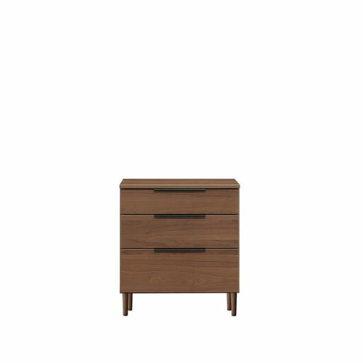 立義フリーボード引出しロータイプ幅80x奥行42x高さ73cmウォールナット436007