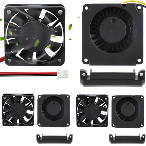 エンダー34010ファン用DAOKAI静音40X40X10MMフロントとサイドDC24Vエクストルーダーホットエンドファン9リーブ+DC24Vターボファン、エンダー33Dプリンタ用(3セット)(3)