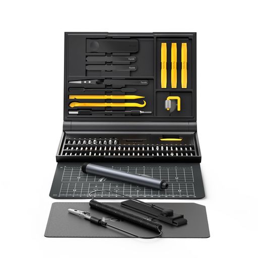 Fanttik E1 NEX Workstation 電動精密ドライバーセット 精密機器修理作業台 12種類 64本磁気ビット 工具セット 2段トルク スマホ メガネ ゲーム機 ガジェット オールインワン メンテナンス 整備工… fleurette01-10165007 fleurette パッケージ画像