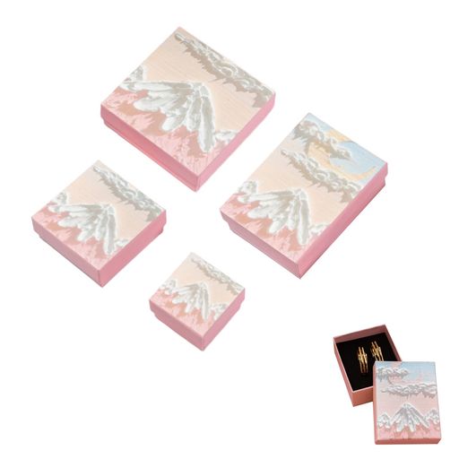 COOLLOODA アクセサリーケース ジュエリーボックス 携帯用 4種類のサイズ アクセサリー 収納 ピアス ネックレス 指輪置き アクセサリー収納 ピアスケース 小物入れ 結婚式 誕生日 記念日 バレンタインボックス アクセサリー化粧箱 ギフト贈り物