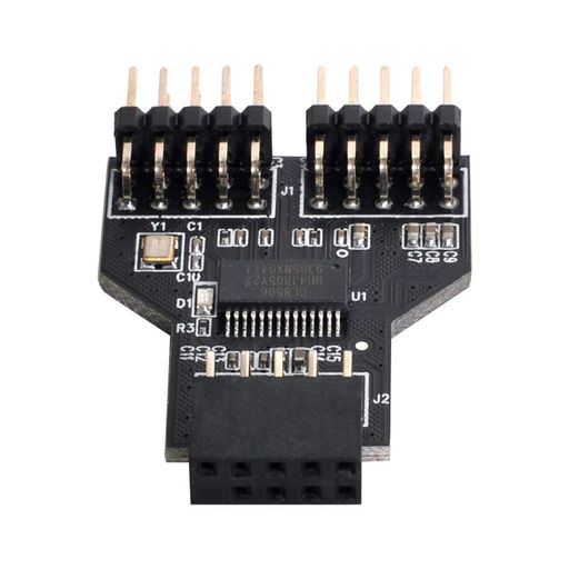 Usb （5 m+） - chenyangUSB2.0フロントパネルヘッダー9ピン/10ピン1~2ハブ9ピン/10ピンメインボードヘッダー拡張コネクターアダプター