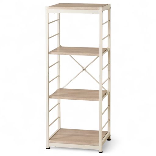 J-kitchensフリーラック4段(スリム)ナチュラルラック棚