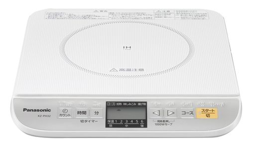 パナソニック卓上IH調理器ホワイトKZ-PH32-W