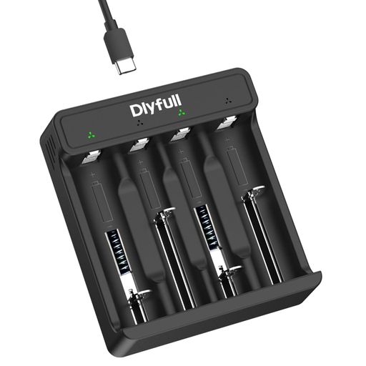 DLYFULL । ŴUSB-C 18650 Ŵ10340 17500 18650 21700 26650...