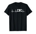 CNCハートビートEKG|CNCフライス盤オペレーターTシャツ