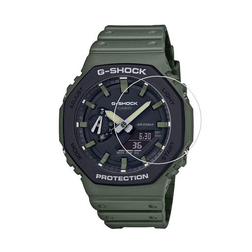 Zshion CASIO GA-2110 液晶保護フィルム 超薄型 高透過率 気泡ゼロ 反射防止 全面保護 簡単に貼れます CASIO GA-2110 専用保護フィルム【3 枚パック】