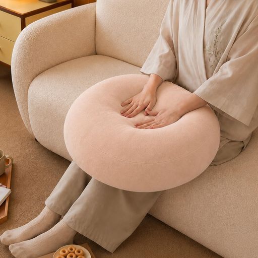 JEMAジェマ 抱き枕 クッション マシュマロ ラウンド もちもちクッション ふわふわ ...