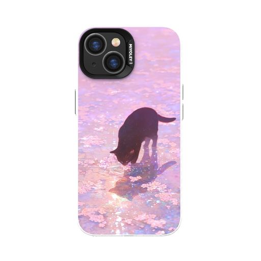 樂天商城 - Miyoleyiphone17用ケースカバーアイフォンケース可愛い漫画猫ハムスターカピバラおしゃれストラップホール付き薄型軽量綺麗アニメスマホケース(Kiphone17)