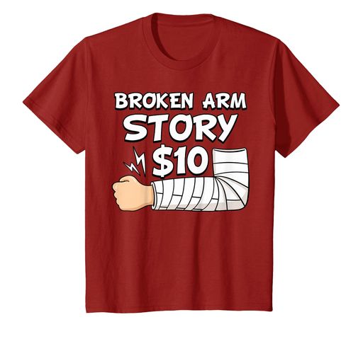 壊れた腕の物語$10手の怪我の回復Tシャツ
