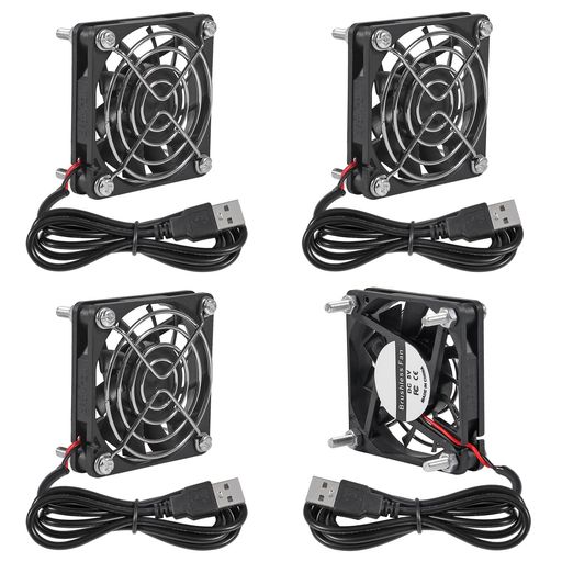 4PCS60mmUSB�ܡ���֥饷�쥹��ѥե���DC5V��ѥե���601560x60x15mm�ߥ�USB����ԥ塼����PC�������ե���USB���ͥ�������륺�᥿...