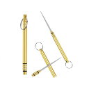 2個セットチタン合金製携帯用爪楊枝-軽量キーホルダー付き・金属アレルギー防止・防水ケース付き多機能爪楊枝