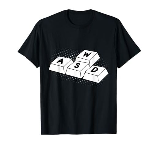 GamerWASDRGBPCゲーマーゲーム機ビデオゲームTシャツ
