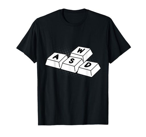 GamerWASDRGBPCゲーマーゲーム機ビデオゲームTシャツ