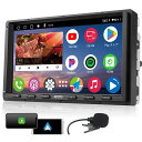 MYATOTOディスプレイオーディオ、A6androidナビ、7インチワイヤレスCarPlay/AndroidAuto、SIMカード挿入対応(4GLTE)、アンドロイドナビ10.0、4GB+64GBチQLED