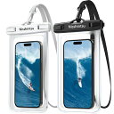 【2枚セット完全防水】Nisshintsuスマホ防水ケース海プールお風呂水中撮影スマホ防水ケースぼうすいアイフォンスマフォすまほアイホン携帯けいたい顔認証首かけ海水浴水泳潜水温泉iPhone1514