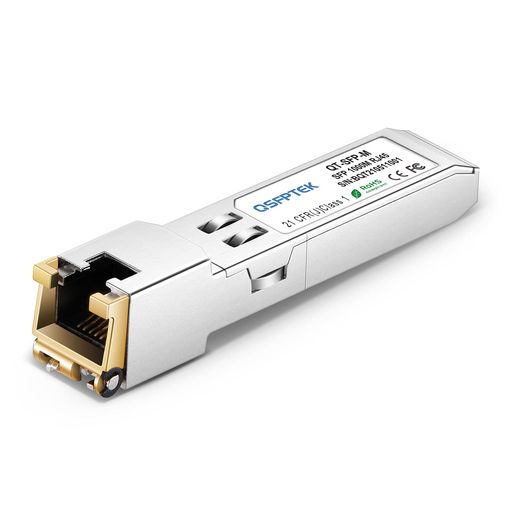 QSFPTEKSFPRJ45CopperModuleGigabitTransceiver1000BASE-TforCiscoGLC-T/GLC-TE/SFP-GE-TUbiquitiUF-RJ45-1GNetgear