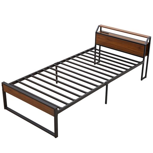 VECELO�٥åɥե졼�ॷ�󥰥�2�����󥻥��&USB�����դ���������٥åɼ�Ǽ��ê�դ��ѥ��ץ��󥰥�٥å��ɻ����������ѵ����Ѳٽ�300KG��Ω��ñ������...