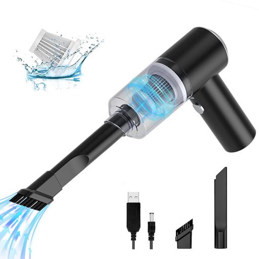 【2023年新型】ハンディクリーナー車載掃除機9000Pa強力吸引力/小型/長時間稼働/USB充電低噪音对策コードレスハンディ卓上クリーナー掃除機一台多役業務用/キーボード掃除/車内清掃/家具/…