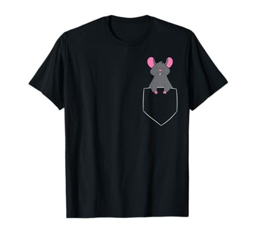 マウスペットおかしいマウスバッグの中のネズミポケットの中でTシャツ