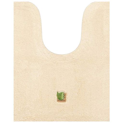 センコー タイニーリーフ 耳長 ロング トイレマット 約75×60CM 綿混素材 刺繍 シンプルデザイン ベージュ 13963 センコー タイニーリーフ 耳長 ロング トイレマット 約75×60CM 綿混素材 刺繍 シンプルデザイン ベージュ 13963