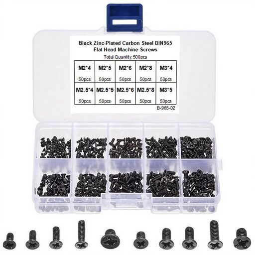 樂天商城 - BOJIDO500個入り十字沈頭ネジセットM2・M2.5・M3サイズ完備ノートPC修理メンテナンスに最適整理ケース付きで保管