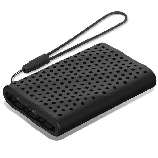 LacdoシリコンキャリングケースのためにSamsungT9PortableSSD1TB2TB4TB外付けソリッドステートドライブ、T9SSD用ソフトシリコン保護スリーブカバースキン、ストラップ付きトラベルポーチ収納バッ…