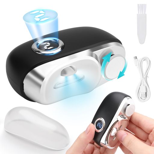 【LED液晶ディスプレイ ・爪切りと爪磨きが1台2役 業界最新傑作】Yinuaseus 2in1 電動爪削り 自動爪切り 電動 爪とぎ 爪削り爪磨き 3段階スピード LEDライト Type-C充電式 爪傷防止 安全 低騒音 …