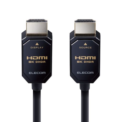 Hdmi Cable - エレコムHDMIケーブル8K(60P)/4K(120P)アクティブオプティカル長尺ウルトラハイスピード無給電タイプ10mブラックDH-HDLO21A10BK