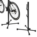 BULLSPANN自転車用ワークスタンドフック掛け式メンテナンススタンド駐輪用タイヤ交換用清掃用ロードバイククロスバイク自転車用ディスプレイスタンド1セット黒