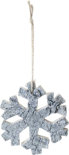 ASCAスノーフレークオーナメントグレイ10x10.5x1cmAX69266