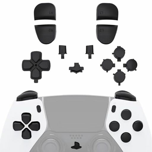eXtremeRateのps5edgeコントローラーに対応用ピュアカラー交換フルボタンセットDパッド、シェアオプション、ホーム、フェイスボタンとR1、L1、R2、L2トリガー、コントローラーはありません【… eXtremeRateのps5edgeコントローラーに対応用ピュアカラー交換フルボタンセットDパッド、シェアオプション、ホーム、フェイスボタンとR1、L1、R2、L2トリガー、コントローラーはありません【…