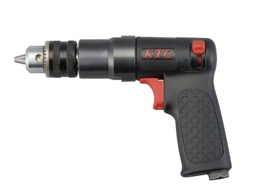 穴あけ能力(mm):10 無負荷回転数(rpm):1400~2000 無負荷空気消費量(m3/min):0.44 エアインレット:NPT1/4inch 使用ホース内径:8mm以上 小型/軽量のミニタイプ。 ハウジングにコンポジット素材(特殊強化樹脂)を採用し軽量・高強度・高耐久性を実現。 トリガーの引き具合で回転を調整できるティージングスロットルを採用。 無段階調整可のレギュレーター機構付き。 穴あけ作業やスポット外しに。