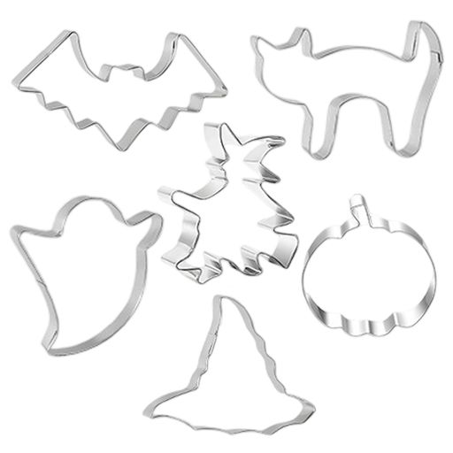 クッキー型3Dクッキー型抜きステンレス鋼製ハロウィンかぼちゃ6点セットミニサイズ製菓用品高耐久錆び..