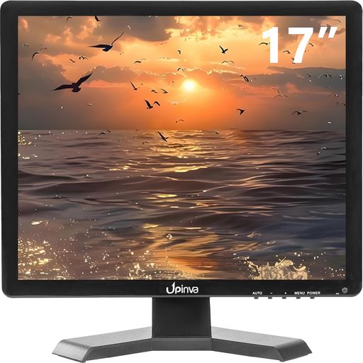 Upinvaモニター 17インチモニター 1280x1024 モバイルモニター 175°視野角 サブ ディスプレイ スピーカー内蔵 ポータブルモニター 4:3 HDMI VGA BNC AV入力対応 多様接続 日本語メニュー VESA対応 モ…