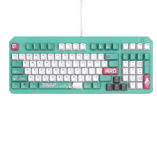TUF Gaming x 初音ミクエディション/ASUS ゲーミングキーボード/TUF Gaming K3 Gen II Hatsune Miku Edition / 97キーレイアウト /