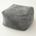 フレックス販売ビーズクッション日本製オットマンキューブブークレ生地グレーPCM-5524K|詳細画像