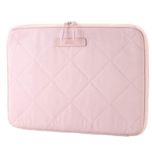 エレコムパソコンケースPCケース耐衝撃キルティングクロス14インチマカロンピンクBM-IBQTX14PN