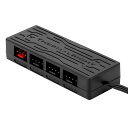 THERMALRIGHT FAN HUB X4 コントローラ CPUファンハブ 4グループクーラーファンをサポート、4ポート4ピンPCファンコントローラ、12Vケースファンハブ、SATA電源コード直接入力、PWM機能アダプタ(2)