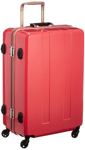71 L - 80 L - [重量チェッカー搭載]スーツケースキャリーケースキャリーバッグMサイズ中型4.4kg5~7泊TSAロック無料受託手荷物ダブルキャスターフレームタイプ71Lレジェンドウォーカー6703-64マゼンダピンク