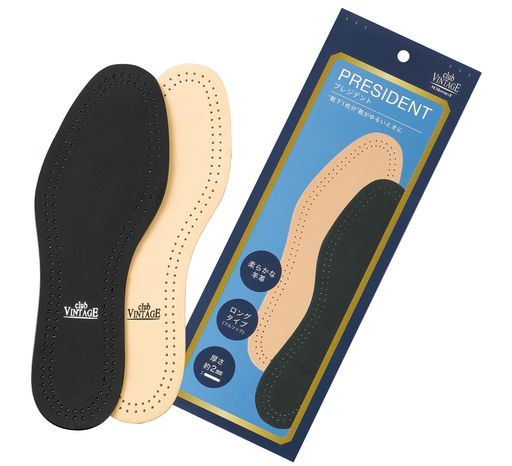 [M.モゥブレィ]靴下1枚分のサイズ調整少しゆるい靴に天然シープレザービジネスシューズインソール全敷きタイプフルソック薄めプレジデ..