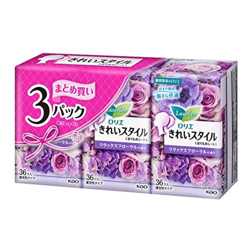 商品サイズ (幅x奥行x高さ) :232x129x62 内容量:108枚 とっても小さくて薄い おりものをしっかり吸収 キルティングシートで肌はさらっと快適