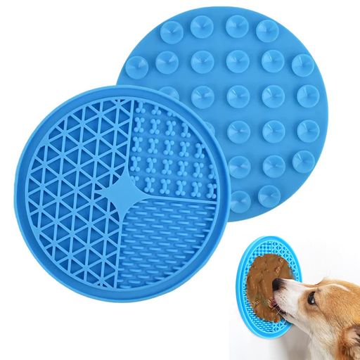 Doyime早食い防止ペット食器犬猫用スローフード給餌器吸盤式おやつマットシリコン製スローフィーダー犬猫食器滑り止めペット用品