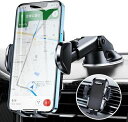 Topmakeスマホホルダー車車載ホルダーゲルサクションカップ/クリップ2in1携帯ホルダー車エアコン吹き出し口360度回転伸縮アーム幅52mm~95mmの携帯電話に適しています日本語マニュアル付き(…