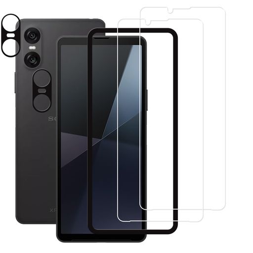 【対応機種-2+2枚入り】Xperia 10 VI SOG14 SO-52E 用 ガラスフィルム(2枚入り)+カメラフィルム(2枚入り)。万が一製品にご満足いただけない場合は、弊社よりに全額返 金·交換対策がございますので、ご遠慮なくご連絡ください。ご安心してお買い求め下さいませ。 【旭硝子素材】:日本製旭硝子素材の採用、また硬度は業界最高レベルの9Hであり、カッタ一などの鋭利なものを当てたとしても損傷なく長らく使えます。気泡に悩まされることなく、より簡単に、より綺麗に液晶保護フィルムを取り付けることができます。技術性が必要ではありません。また、ガラス素材で、気泡も入りにくいです。フィルム貼りが苦手の方はご安心ください。 【耐久性 安全性】: 強化ガラス 耐衝撃、スクラッチ防止。飛散防止加工、激しい衝撃を受けてもガラスフィルムは貼り付けのままでございます。飛散傷害に安心してください。耐衝撃, 傷に強い素材採用、衝撃からきちんと守ります。 【指紋・汚れ防止】:特殊なコーティング加工を施しましたので油や指紋など付いても軽く拭けば汚れはすぐに落ちます。
