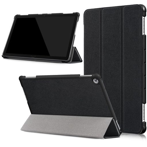 HuaweiMediaPadM5lite10用のケース新型MediaPadM5lite10用のカバースタンド機能付き保護ケースM5lite10インチタブレットケース三つ折高級PUレザーカバーキズ防止の商品画像