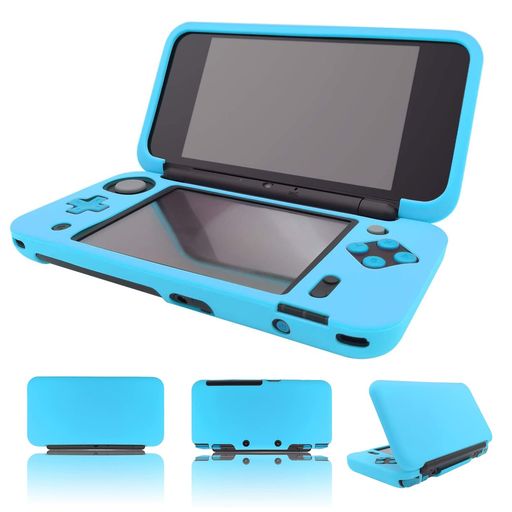 3DS Peripherals - RDFJNewニンテンドー2DSLL用シリコン保護カバー衝撃吸収全面保護着脱簡単ケース(シーブルー)