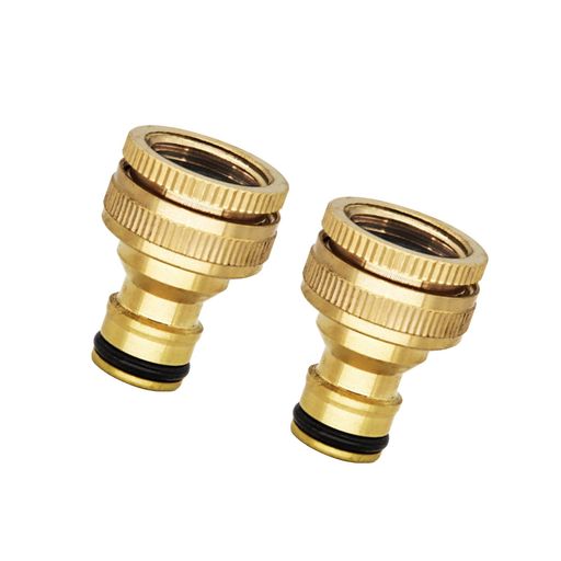 其它 - 蛇口ニップル蛇口コネクター1/23/4インチ高耐久真鍮素材20mm25mmネジ式水道ホースジョイント水道ホース蛇口ホースジョイント農業校庭コネクター(2個セット)﻿