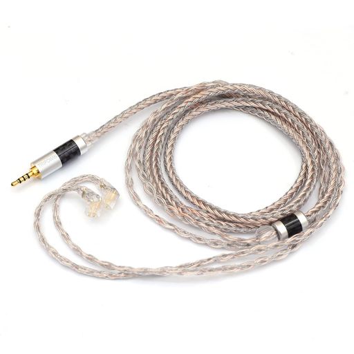TRIPOWINJellyアップグレード21コアHiFiイヤホンケーブル銀メッキOCCケーブル+グラ...
