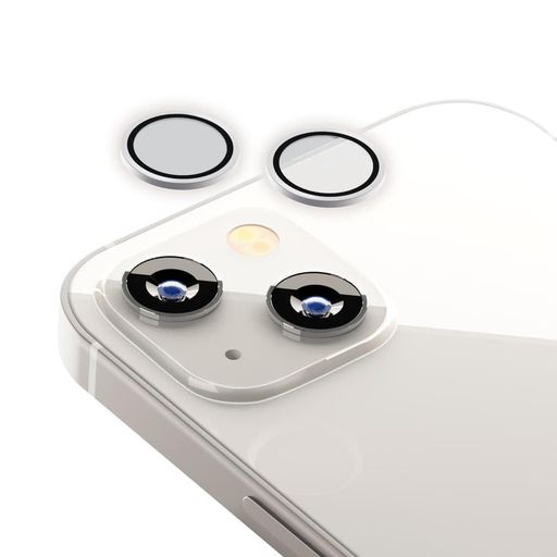 PREMIUMSTYLEIPHONE14/14PLUS用カメラレンズプロテクター[シルバー]PG-22RCLG07SV