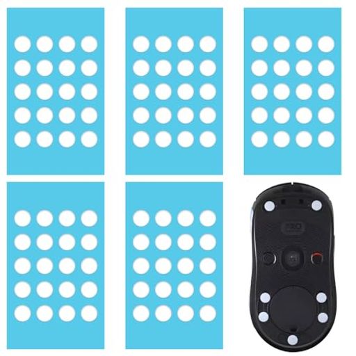 nalainaマウスソールICE汎用6mm円形100粒入りマウスドットスケートマウスフィート丸形ゲーミングマウス滑り強化通用高耐久超低摩擦マウスフィート交換用ラウンドエッジマウス移動改善